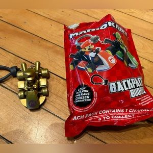 Mariokart backpack buddies rare gold chaser